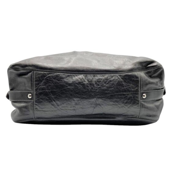 Coach Leather Handbag Logo Plate Charm Black - Picture 4 of 10